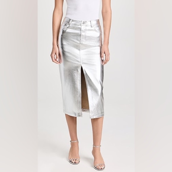 WAYF Five Pocket Midi Skirt - Picture 1 of 6